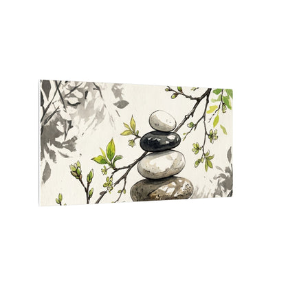Spring River Stones Japanese Pattern Canvas Art | Elegant Decor