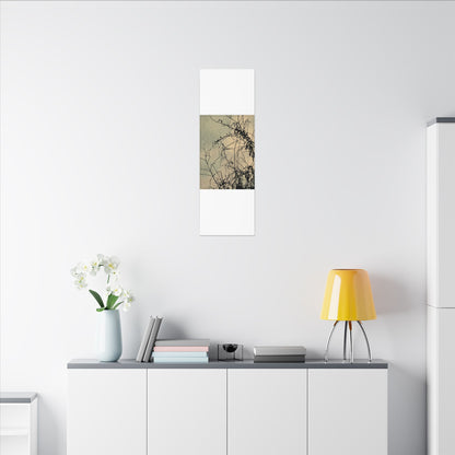 Golden Hour Shadow Play Canvas Art - Japandi Mono No Aware