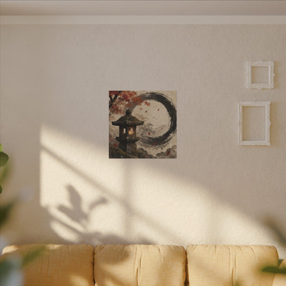 Ma Stone Lantern Canvas Art - Zen Enso