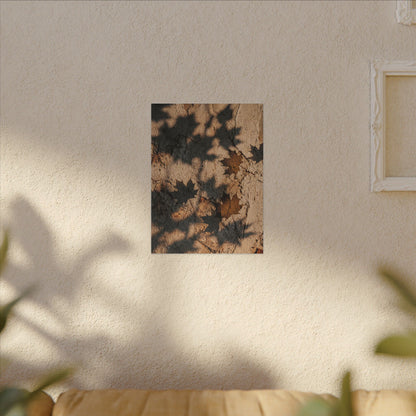 Cozy Shadow Play Canvas Art - Texture Japandi