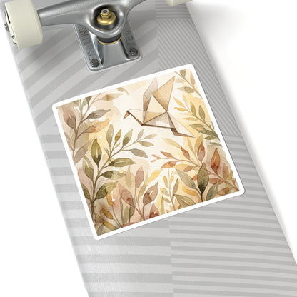 Golden Hour Paper Fold Sticker - Japandi Fukinsei