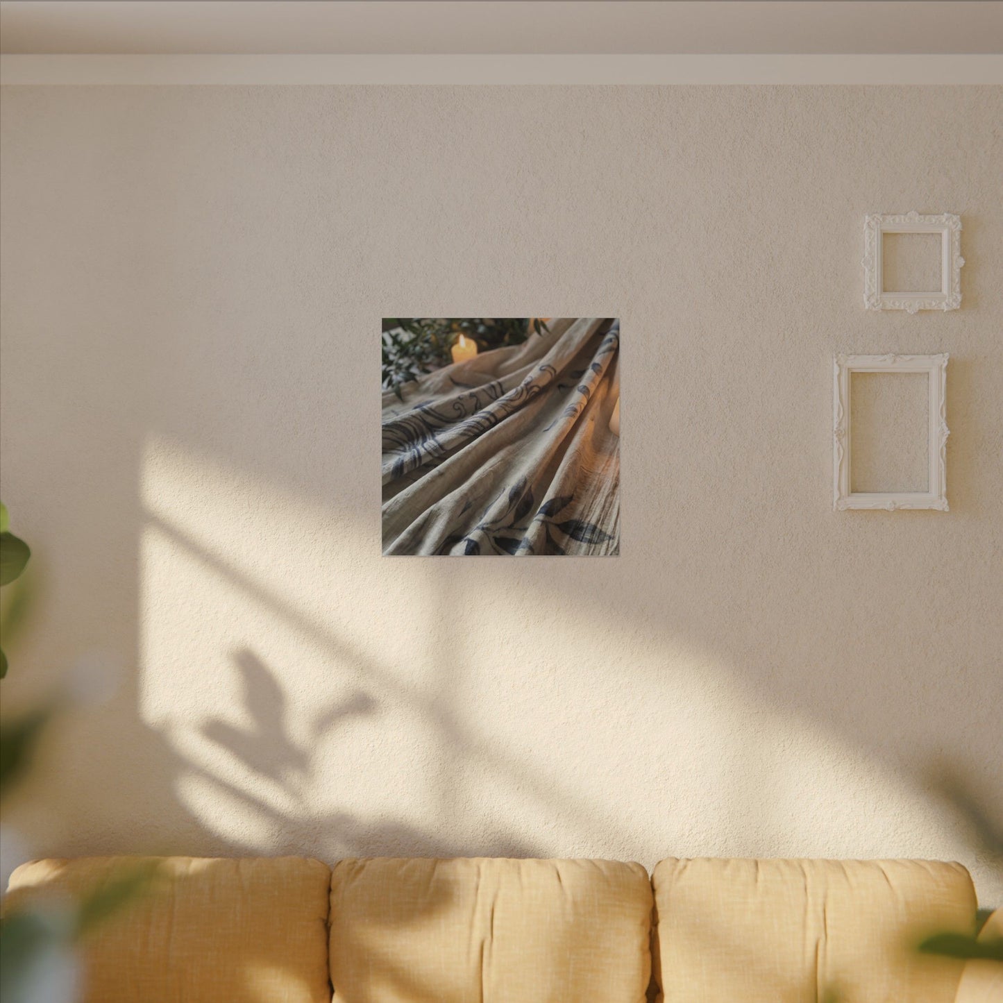Fukinsei Silk Drape Canvas Art - Japandi Japanese Pattern