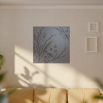 Spring Dried Flowers Japanese Pattern Canvas Art | Cozy Decor