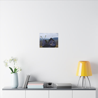 Paper Fold Canvas Art | Spring Kintsugi Gold Repair Art
