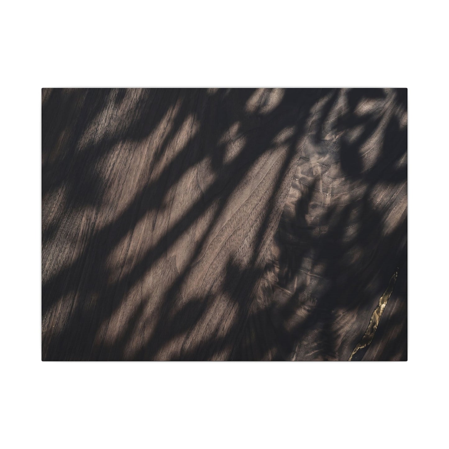 Shadow Play Summer Canvas Art | Dark Japandi Moody Design