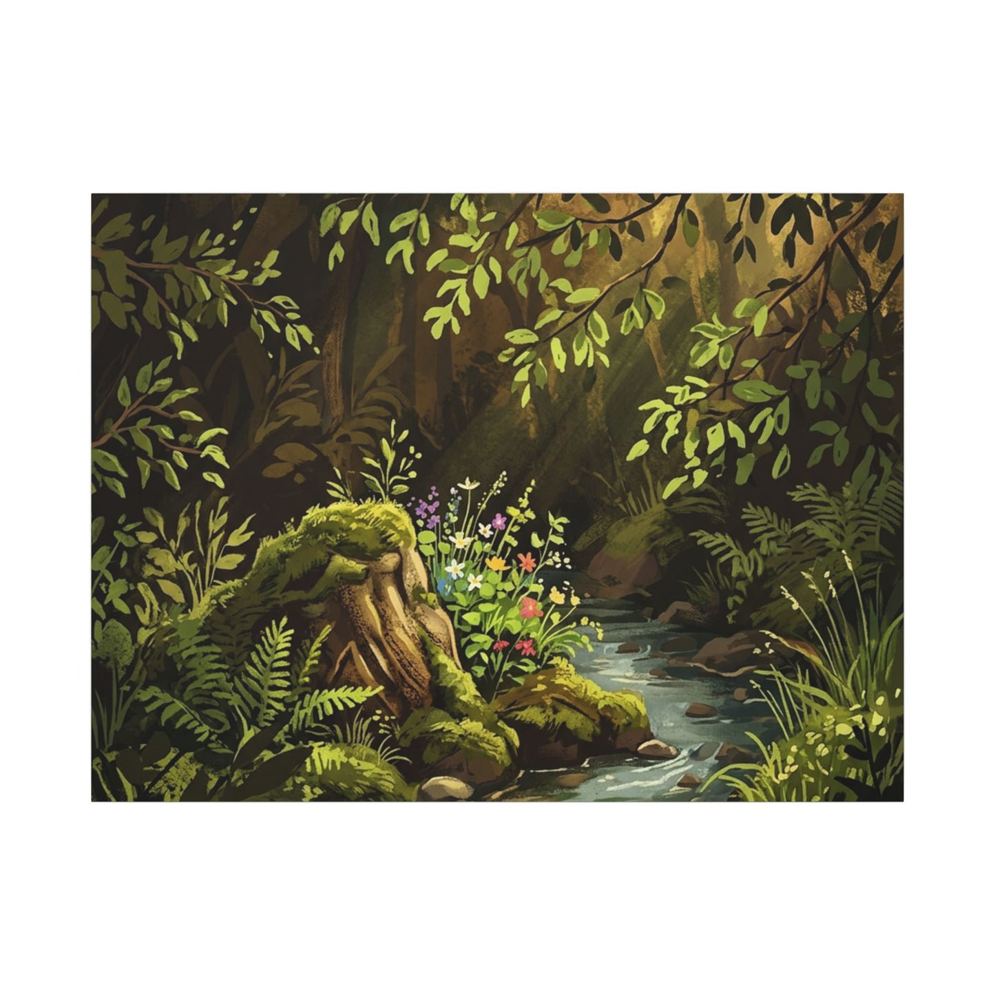 Golden Hour Silk Drape Canvas Art - Dark Japandi Datsuzoku