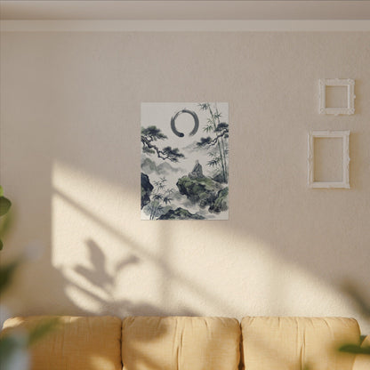 Zen Sumi-e Canvas Art
