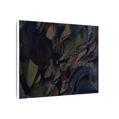 Shadow Play Winter Canvas Art | Dark Japandi Luxurious Design