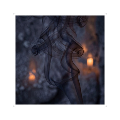 Winter Incense Smoke Shadow Zen Sticker | Moody Decor