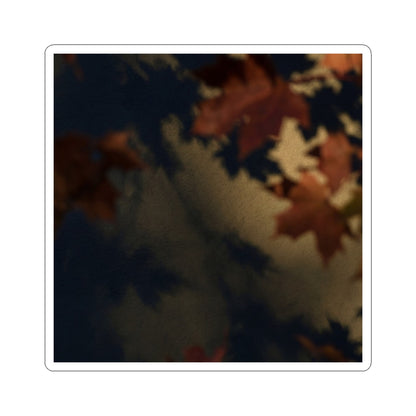 Autumn Shadow Play Moody Minimal Sticker | Luxurious Decor Art Print