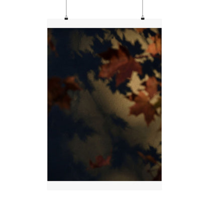 Dark Japandi Shadow Play in Golden Hour | Moody Minimal Wall Art Print Art Print