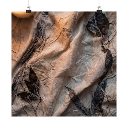 Silk Drape Texture Wall Art Print | Warm Japandi Art