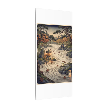 Rock Garden Autumn Canvas Art | Zen Serene Design