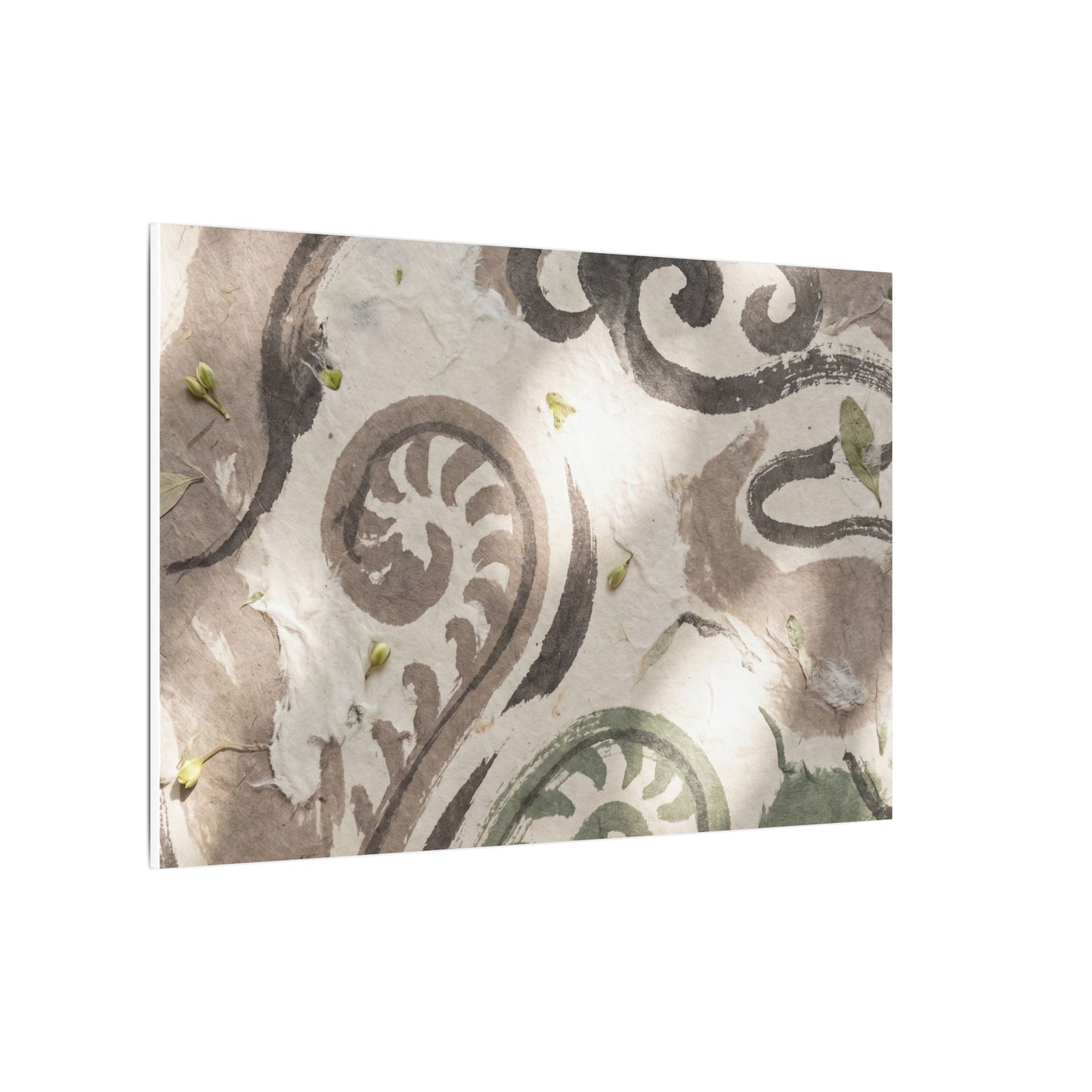 Dappled Ink Brushstroke Canvas Art - Japandi Ma