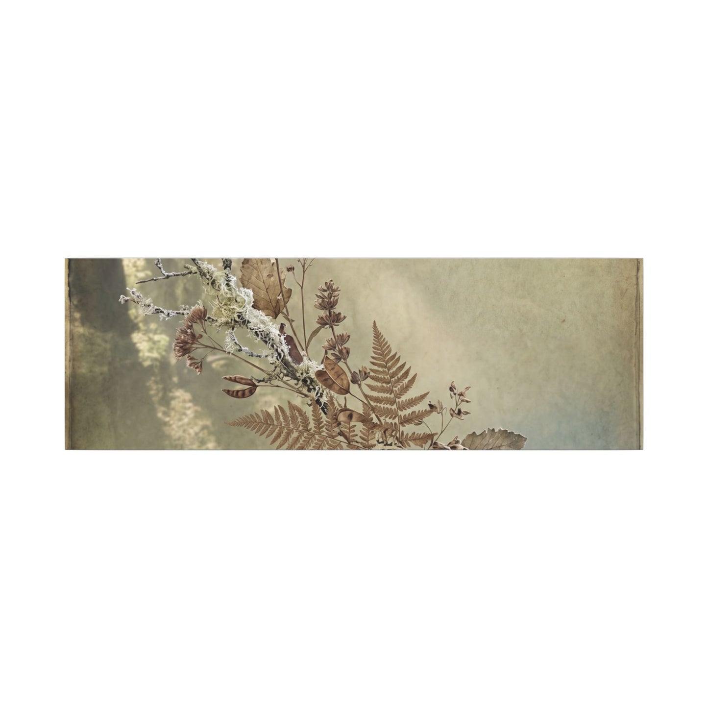 Winter Dried Flowers Forest Whimsy Canvas Art | Earthy Decor