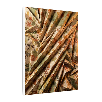 Paper Fold Autumn Canvas Art | Japandi Earthy Design
