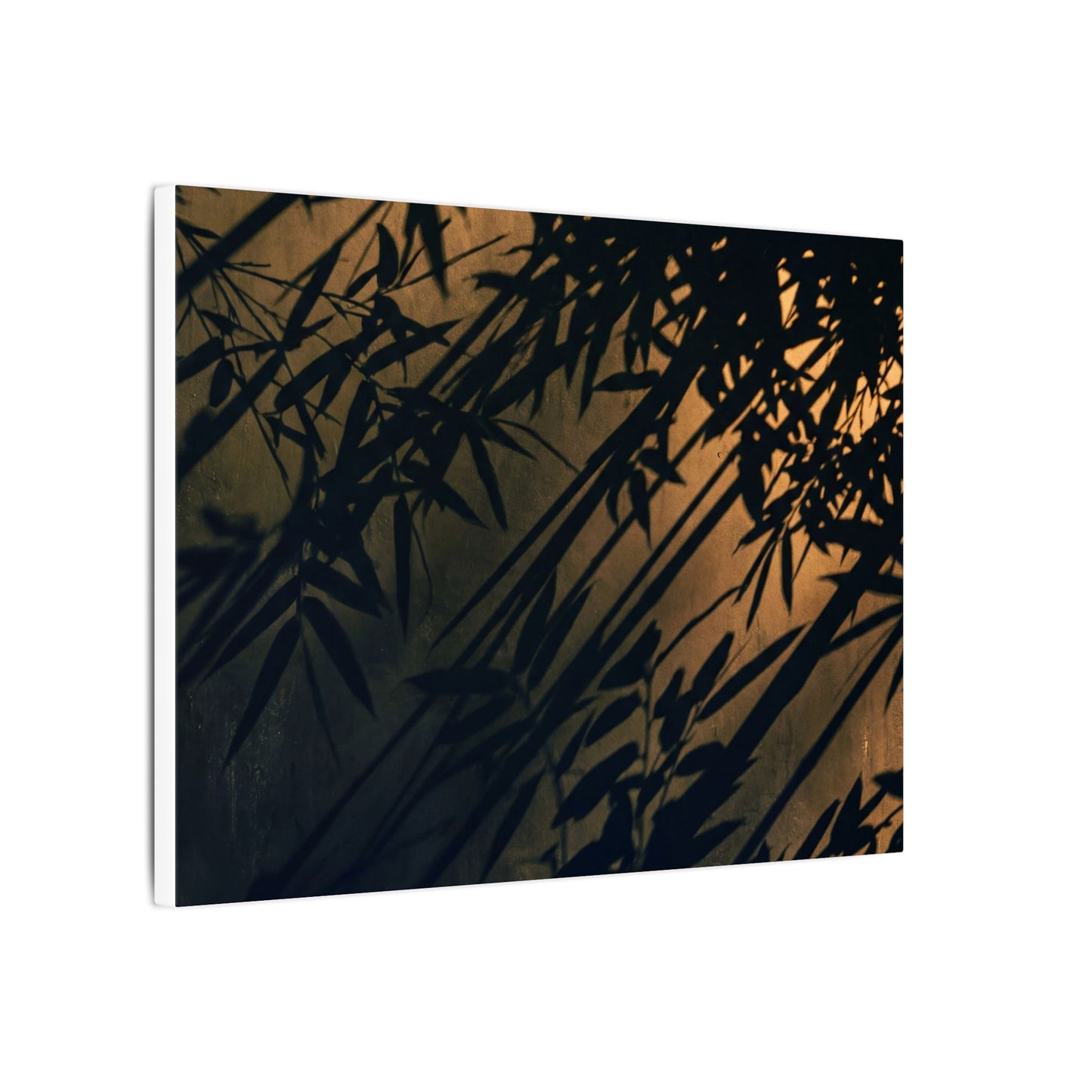 Sophisticated Shadow Play Canvas Art - Shadow Zen Dark Japandi