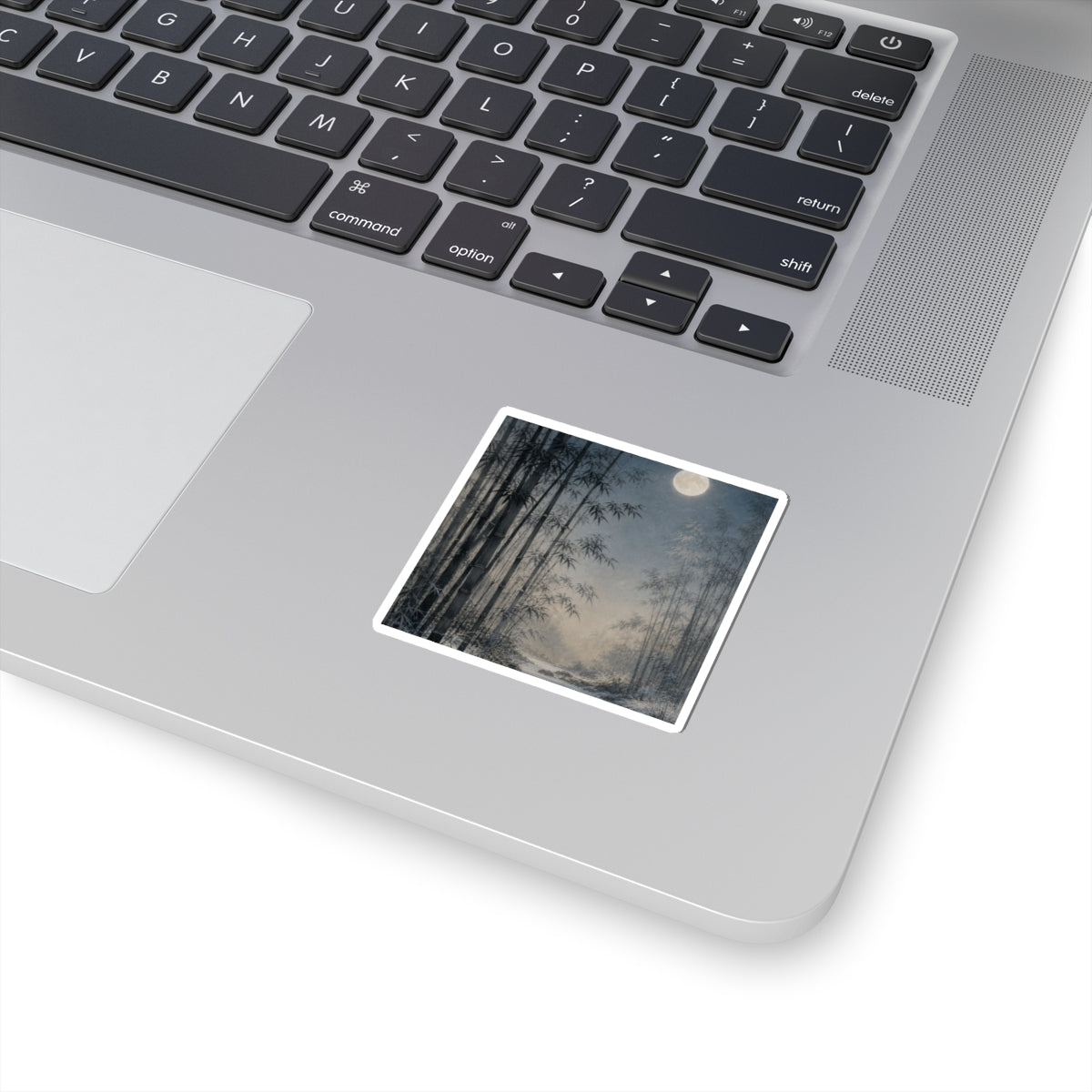 Bamboo Grove Winter Sticker | Japandi Cozy Design
