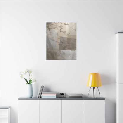 Neutral Shadow Play Canvas Art - Texture Japandi