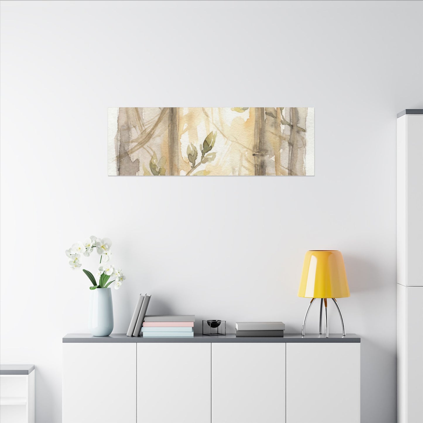 Shoji Screen Spring Canvas Art | Japandi Cozy Design