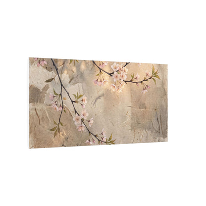 Summer Cherry Blossom Texture Canvas Art | Neutral Decor