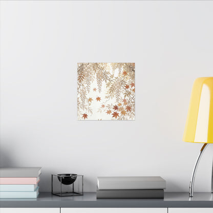 Shibui Wisteria Canvas Art - Japandi Japanese Pattern