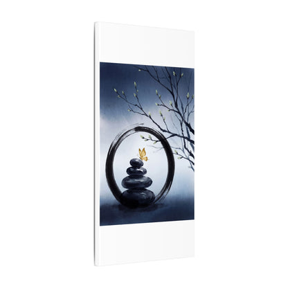 River Stones Spring Canvas Art | Zen Peaceful Design