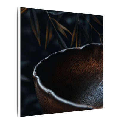 Luxurious Ceramic Bowl Canvas Art - Shadow Zen Dark Japandi