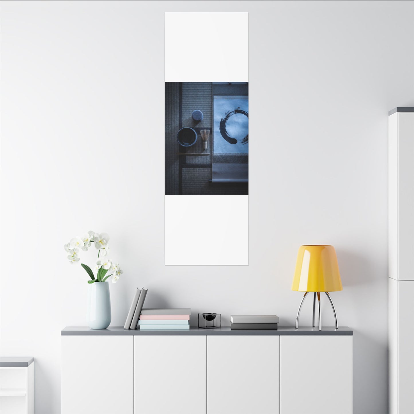 Tea Ceremony Enso Canvas Art | Calm Zen Art