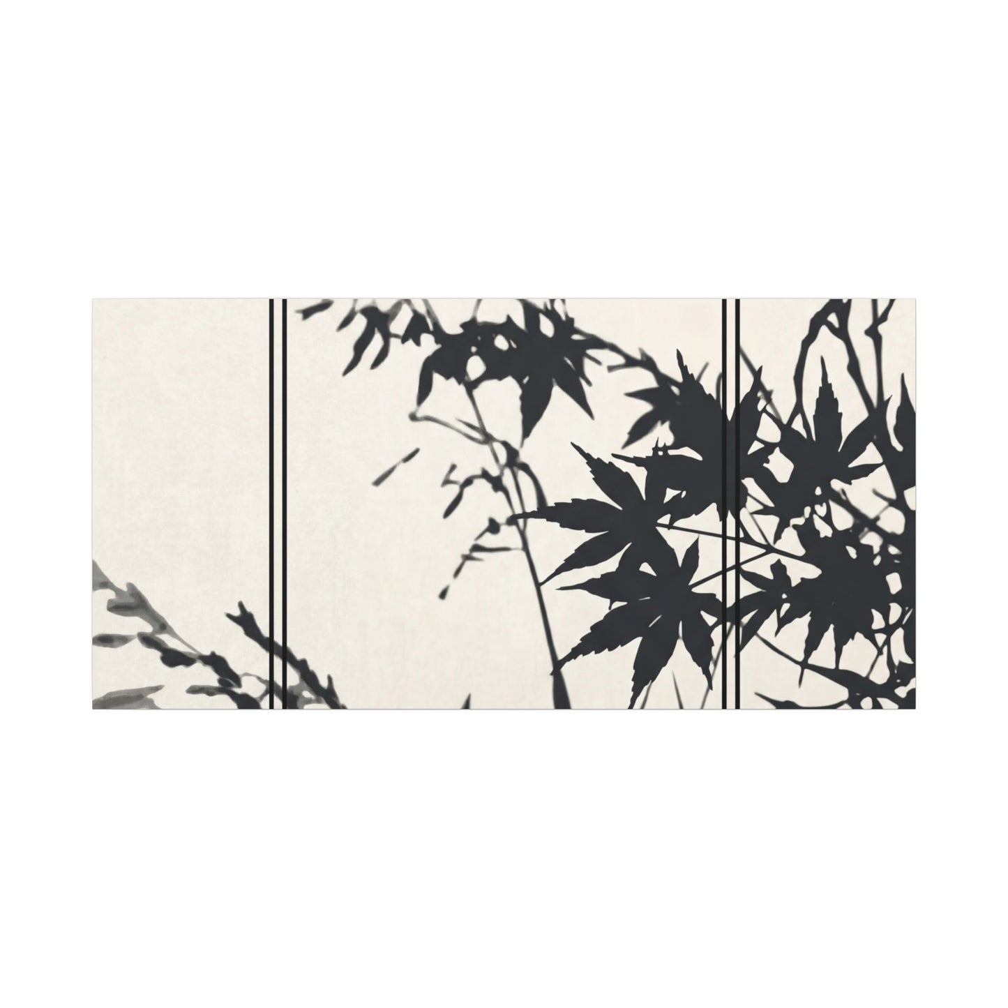 Shoji Screen Canvas Art | Summer Japandi Minimal Line Art