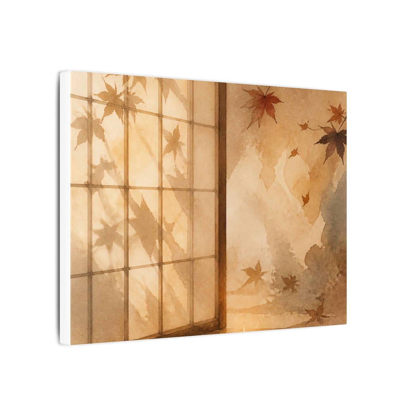 Candlelight Shoji Screen Canvas Art - Japandi Ma