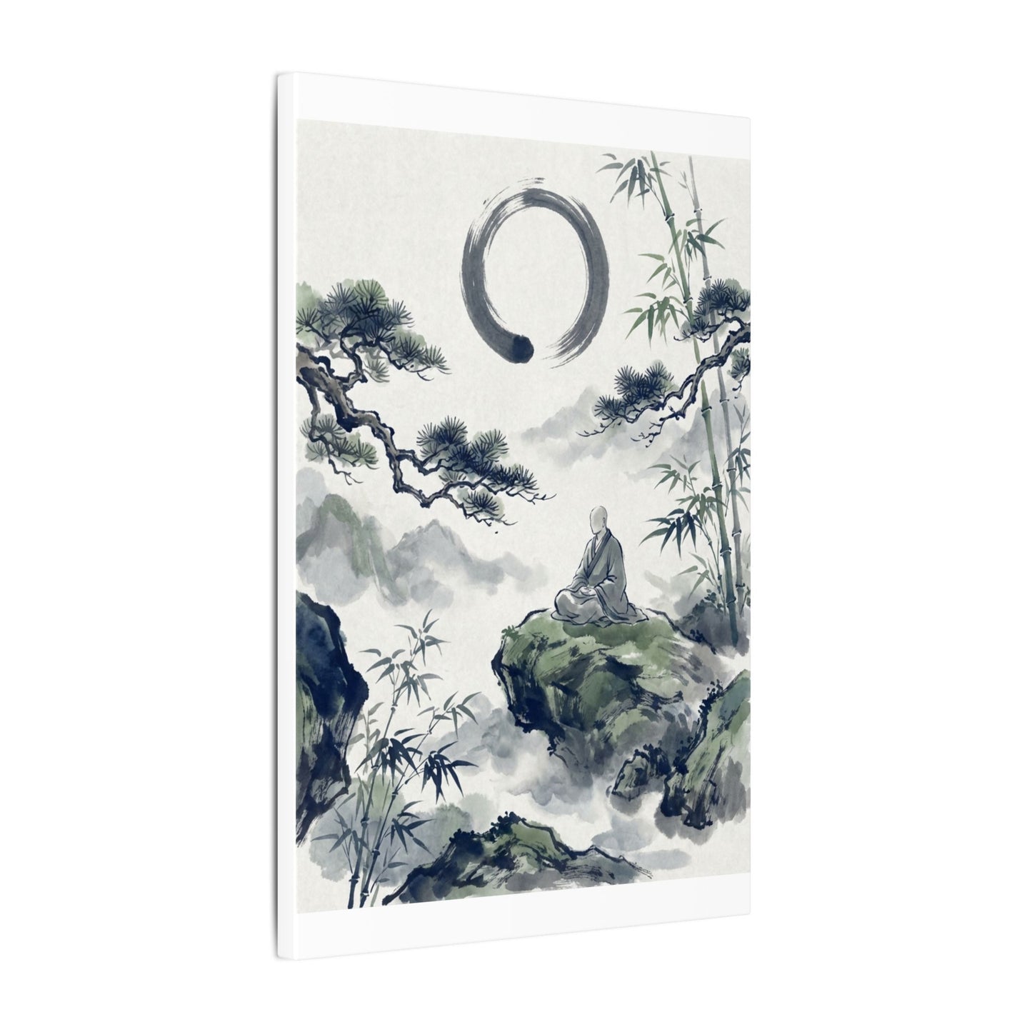 Zen Sumi-e Canvas Art