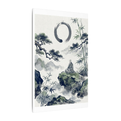 Zen Sumi-e Canvas Art