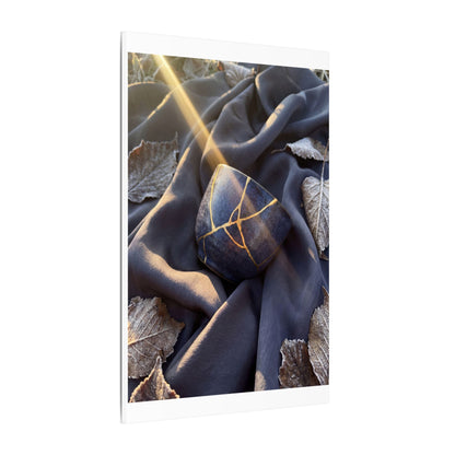 Winter Silk Drape Gold Repair Canvas Art | Artful Decor