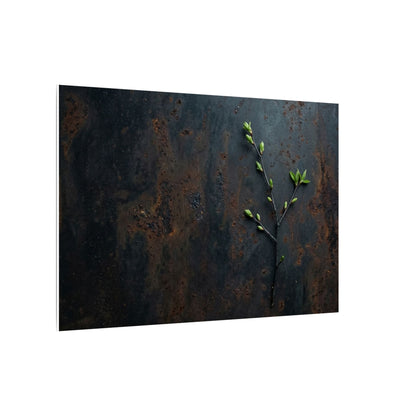 Rust Patina Moody Minimal Canvas Art | Moody Dark Japandi Art