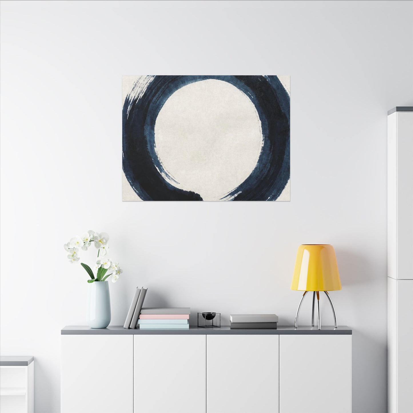 Balanced Meditation Zen Enso Canvas Art