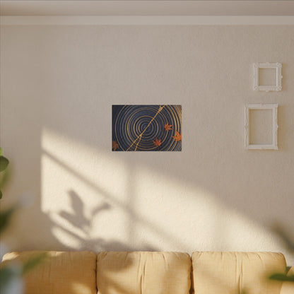 Water Ripple Gold Repair Canvas Art | Healing Kintsugi Art