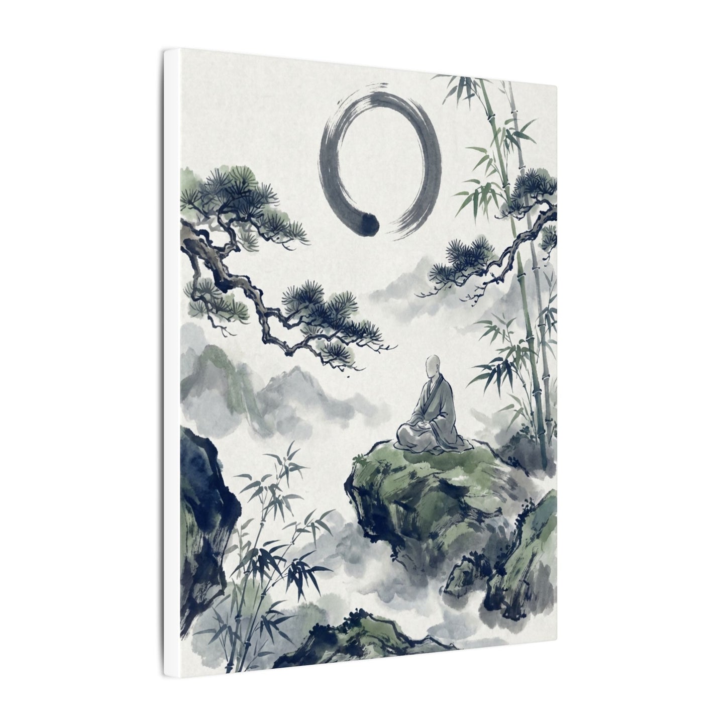 Zen Sumi-e Canvas Art