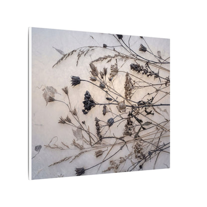 Elegant Dried Flowers Canvas Art - Japanese Pattern Japandi