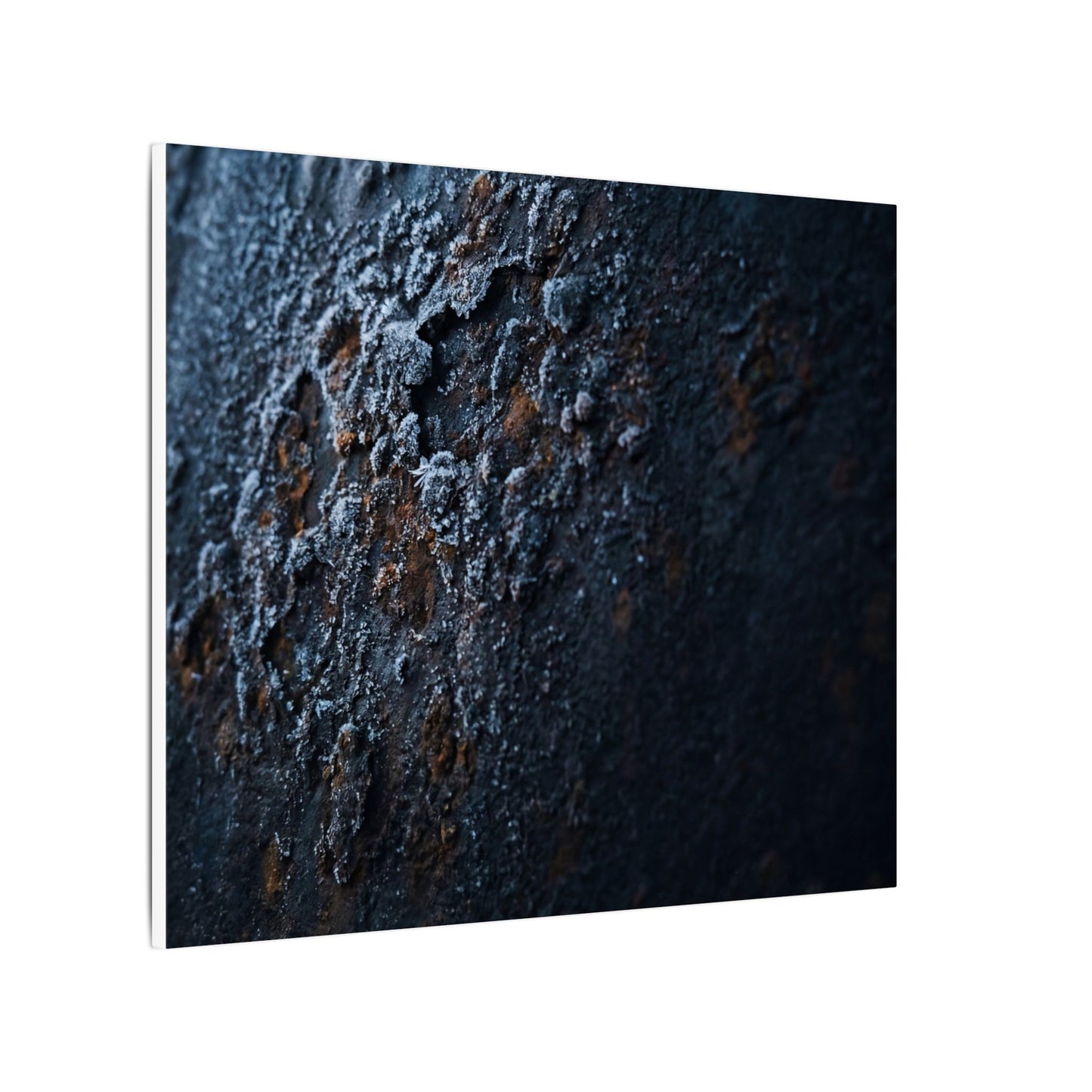 Rust Patina Canvas Art | Winter Dark Japandi Shadow Zen Art