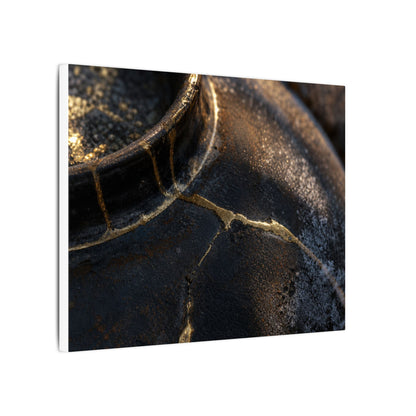 Kintsugi Rust Patina in Golden Hour | Broken Beauty Canvas Art