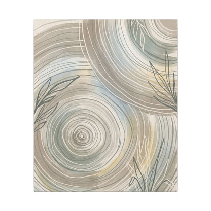 Kanso Water Ripple Canvas Art - Japandi Minimal Line