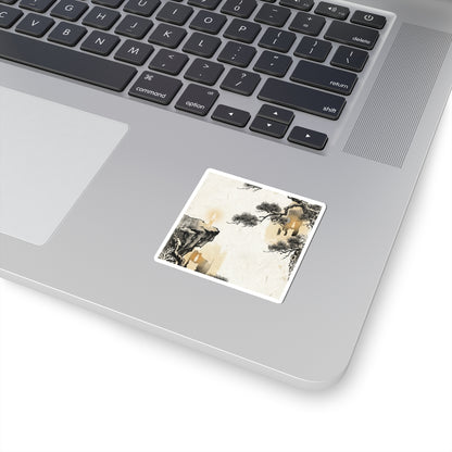 Candlelight Pine Tree Sticker - Japandi Ma