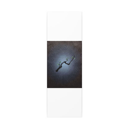 Ink Brushstroke Canvas Art | Spring Dark Japandi Moody Minimal Art Art Print