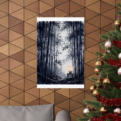 Bamboo Grove Spring Wall Art Print | Zen Peaceful Design