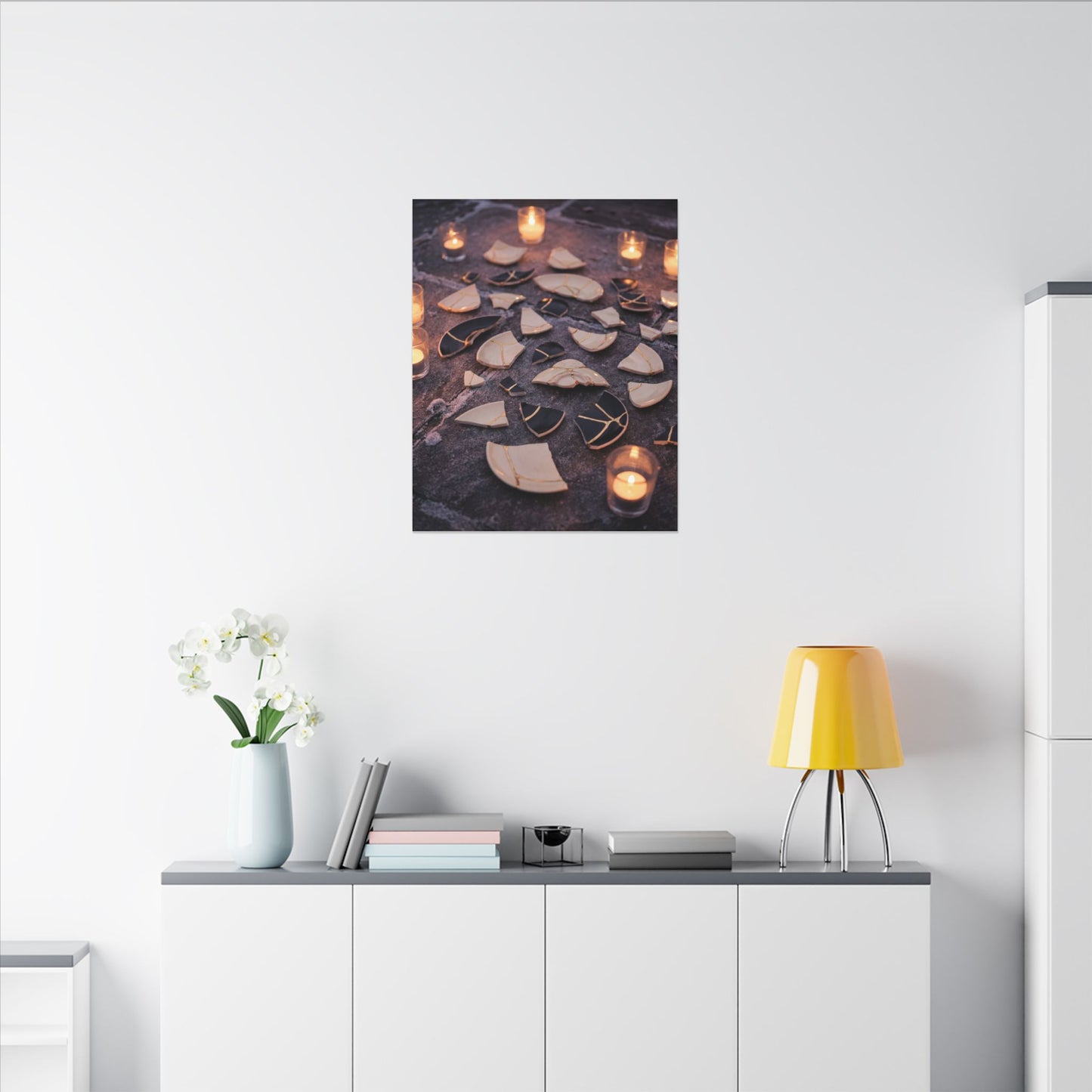 Winter Broken Pottery Broken Beauty Canvas Art | Beautiful Decor