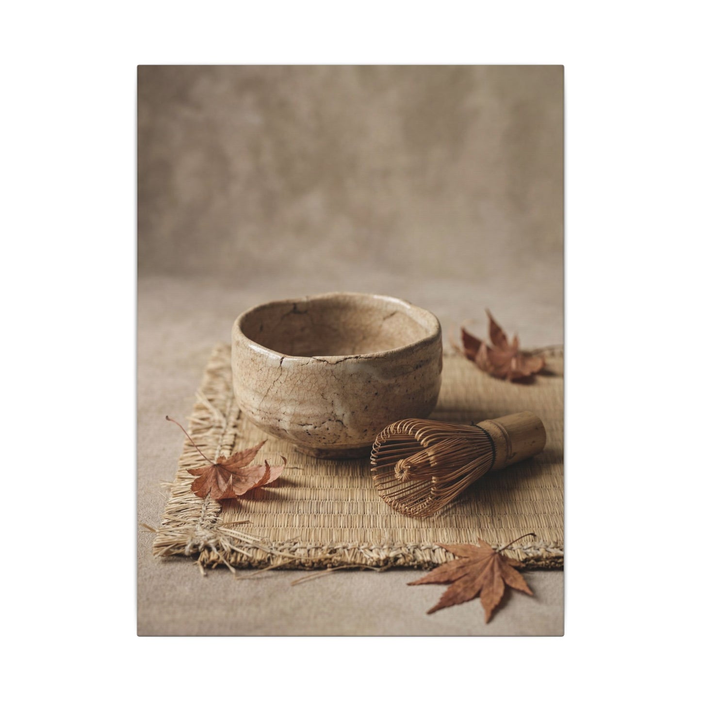 Ma Tea Ceremony Canvas Art - Japandi Texture