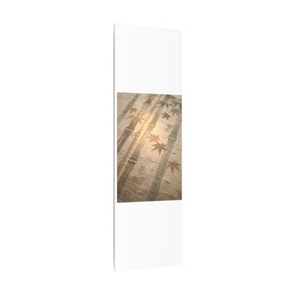 Autumn Bamboo Grove Japanese Pattern Canvas Art | Neutral Decor