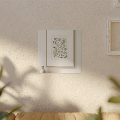 Japandi Charcoal Canvas Art