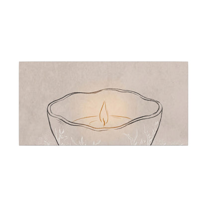 Ceramic Bowl Minimal Line Canvas Art | Neutral Japandi Art